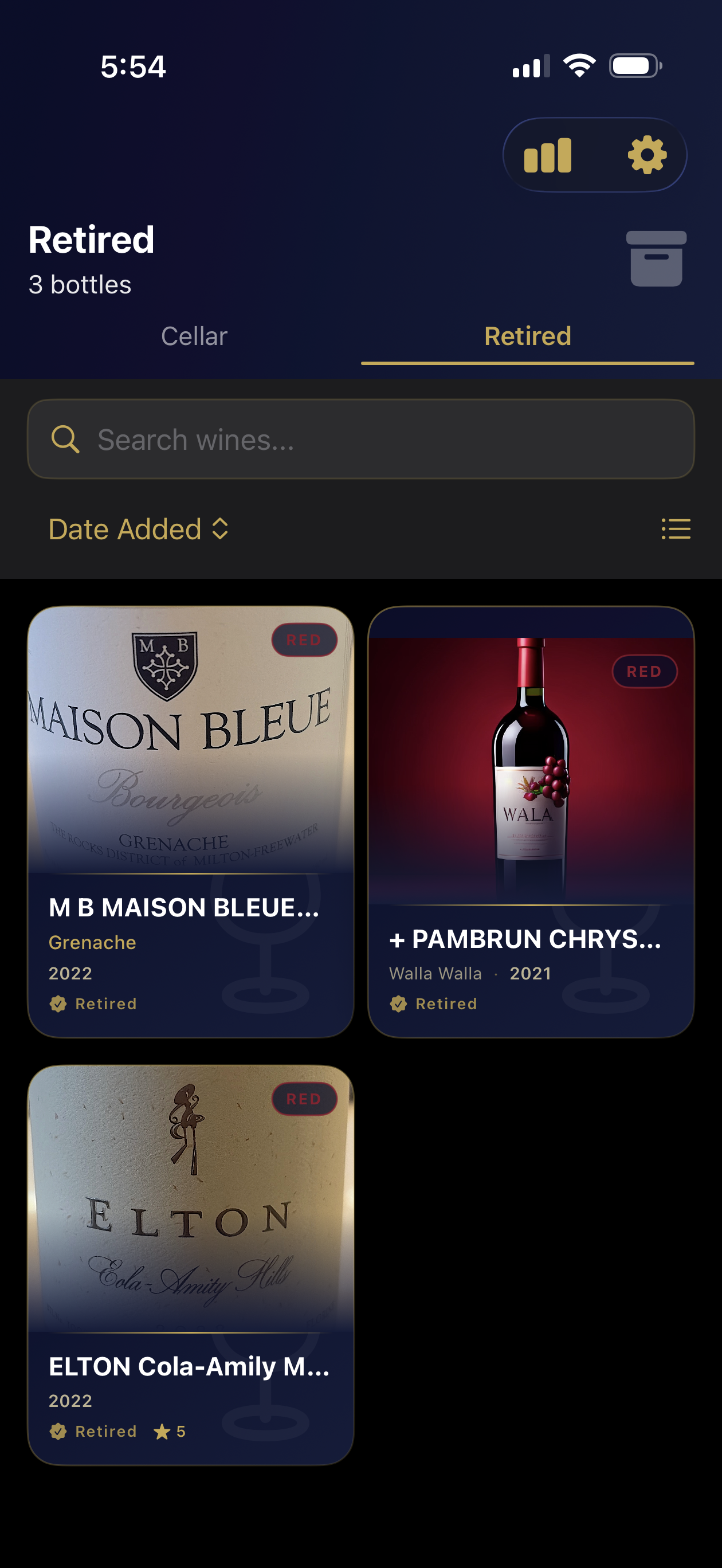 Wine pairing details